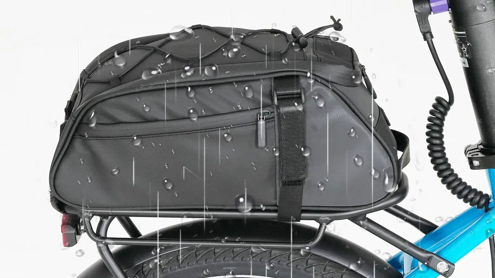 Waterproof bags for ebikes on rear rack
