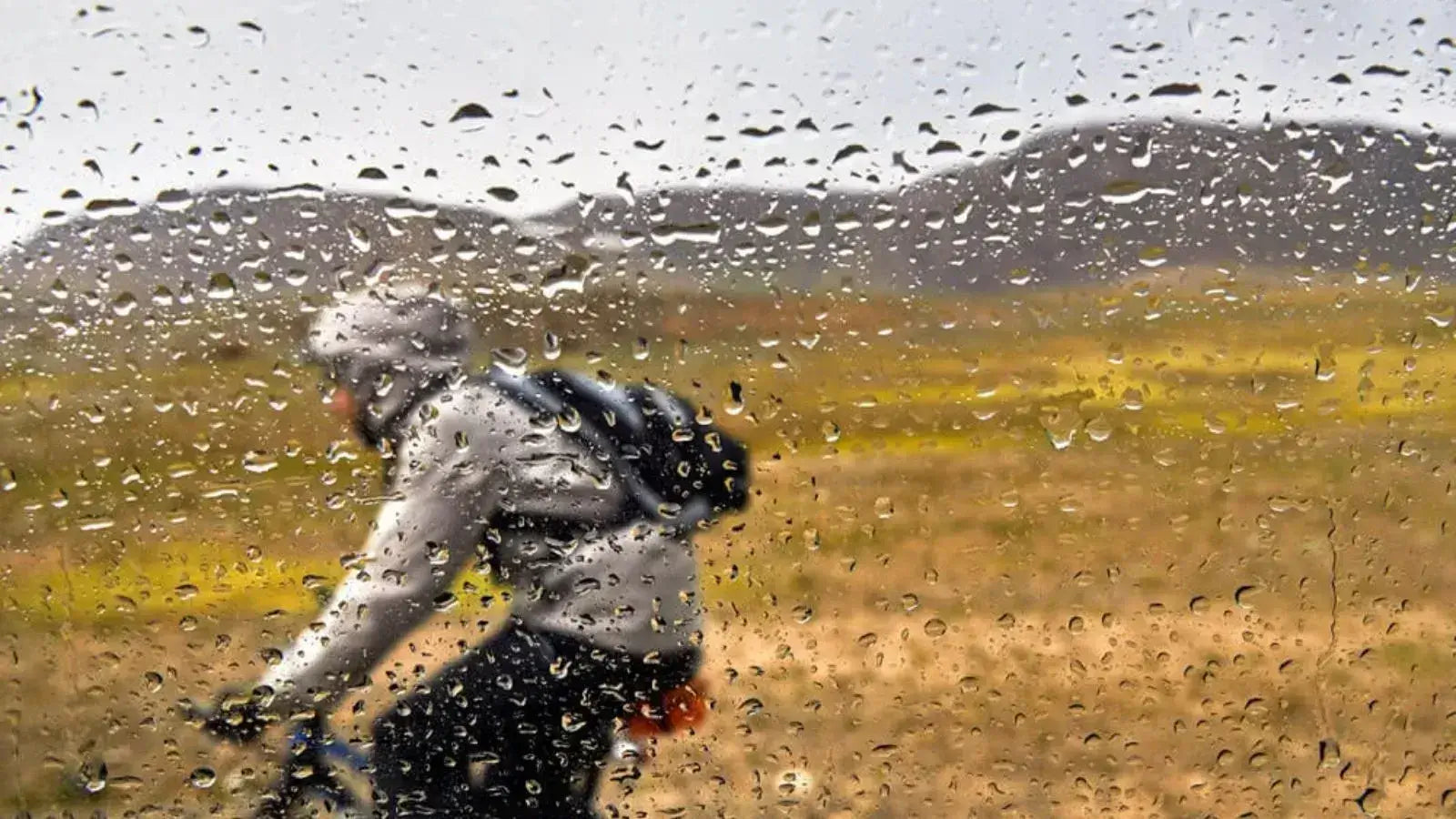 riding in the rain