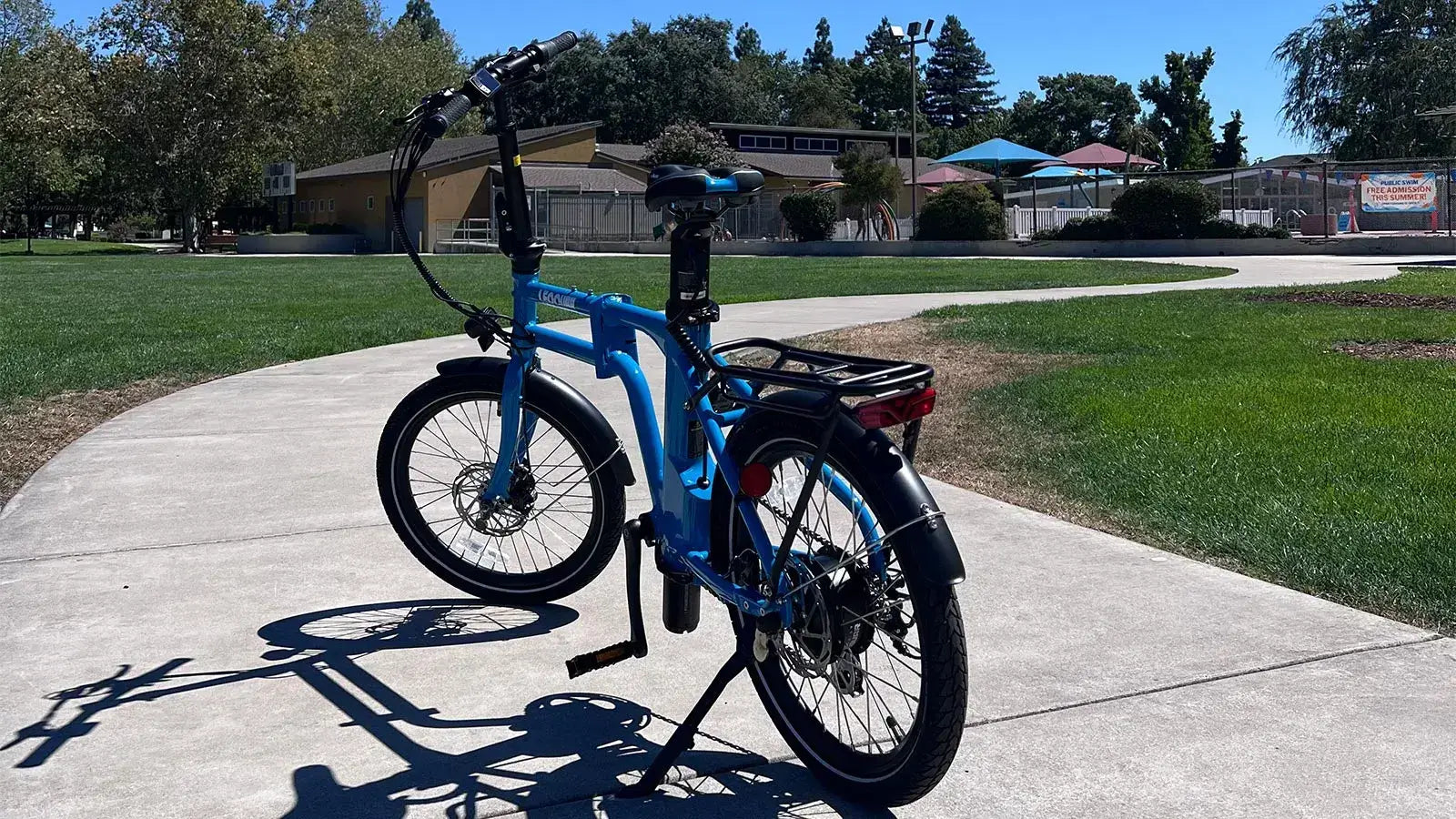 blue ebike