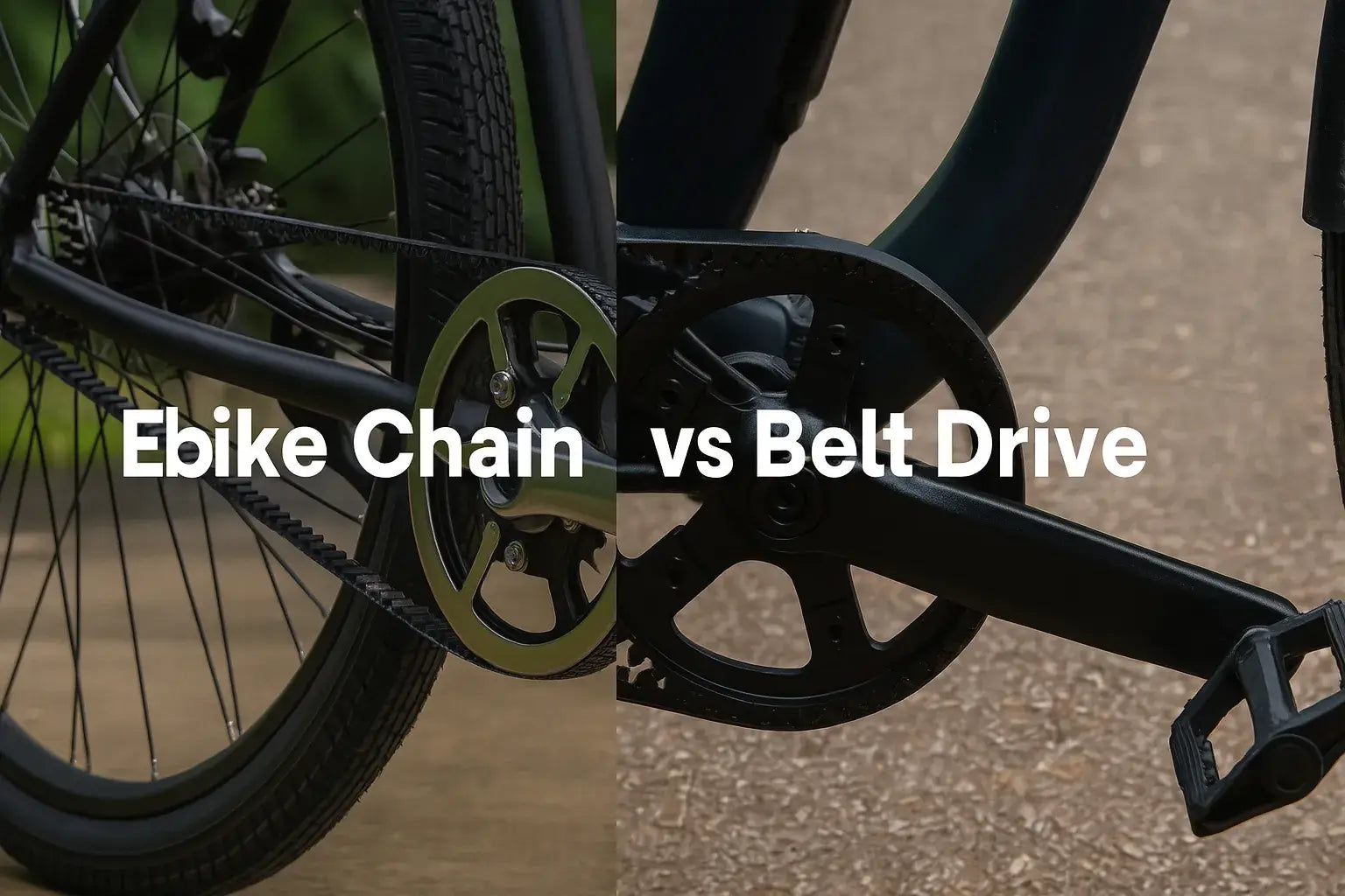 Ebike Chain vs Belt Drive