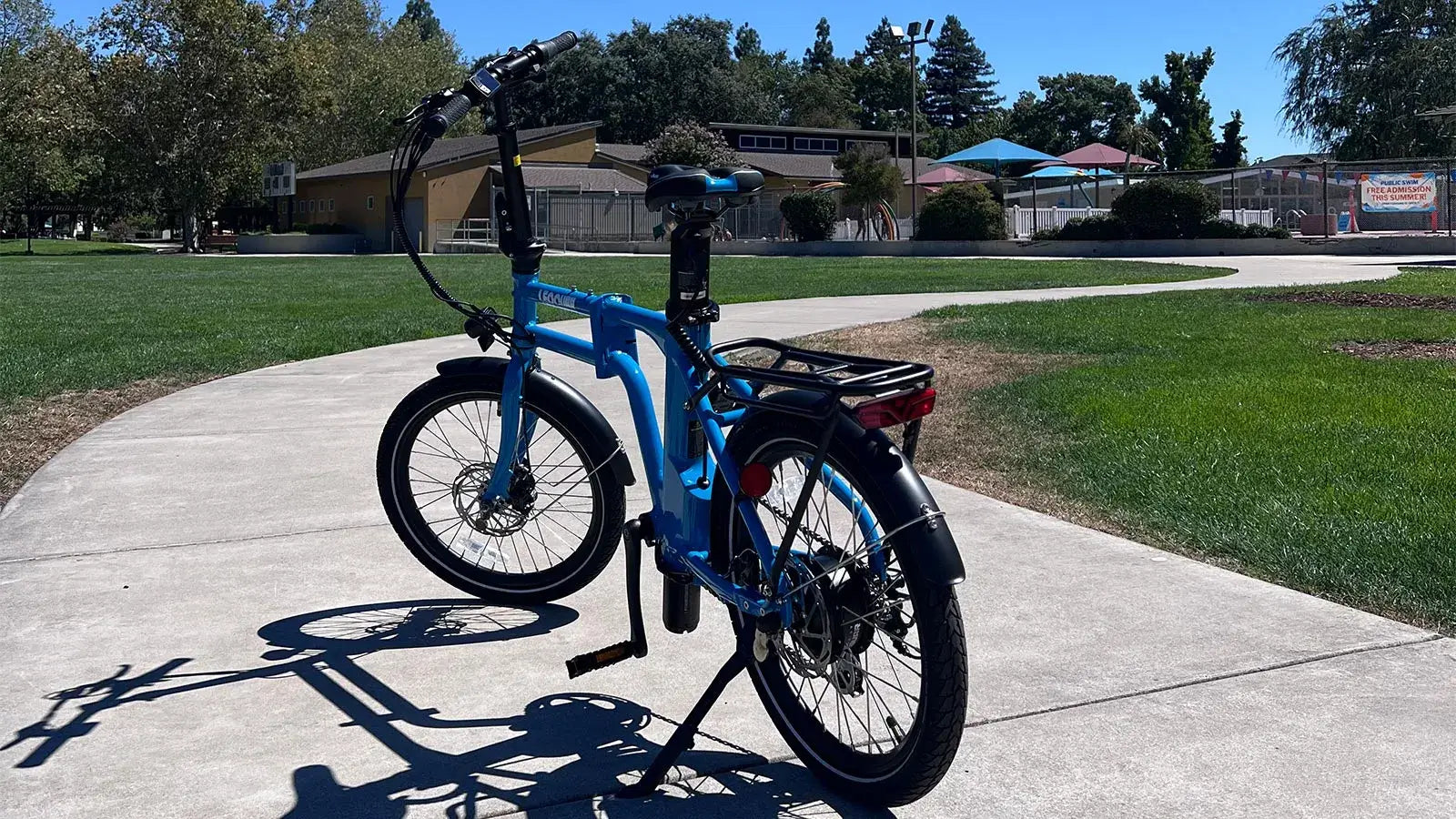 blue ebike
