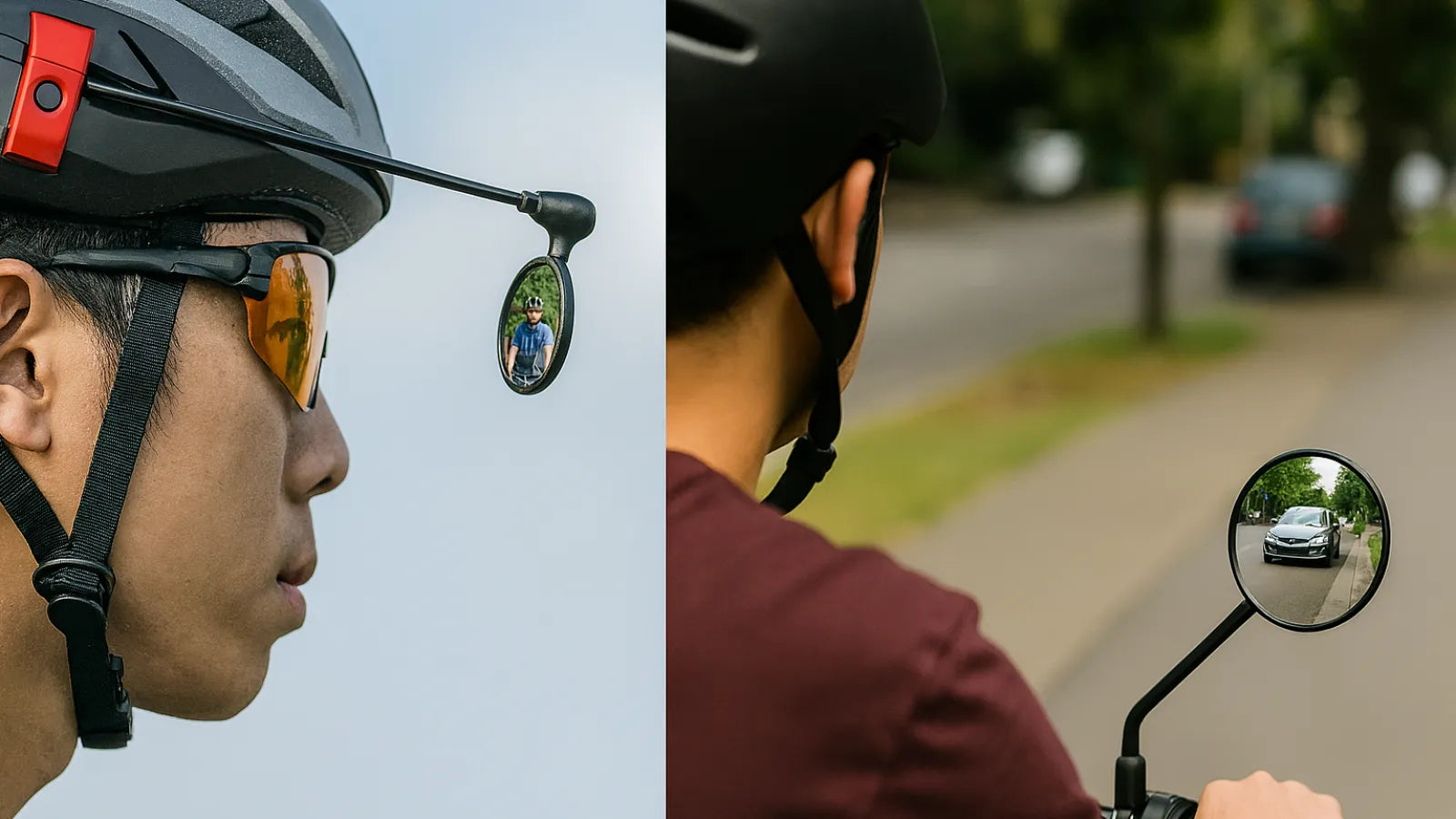 Bike Helmet Mirror vs Handlebar Mirror