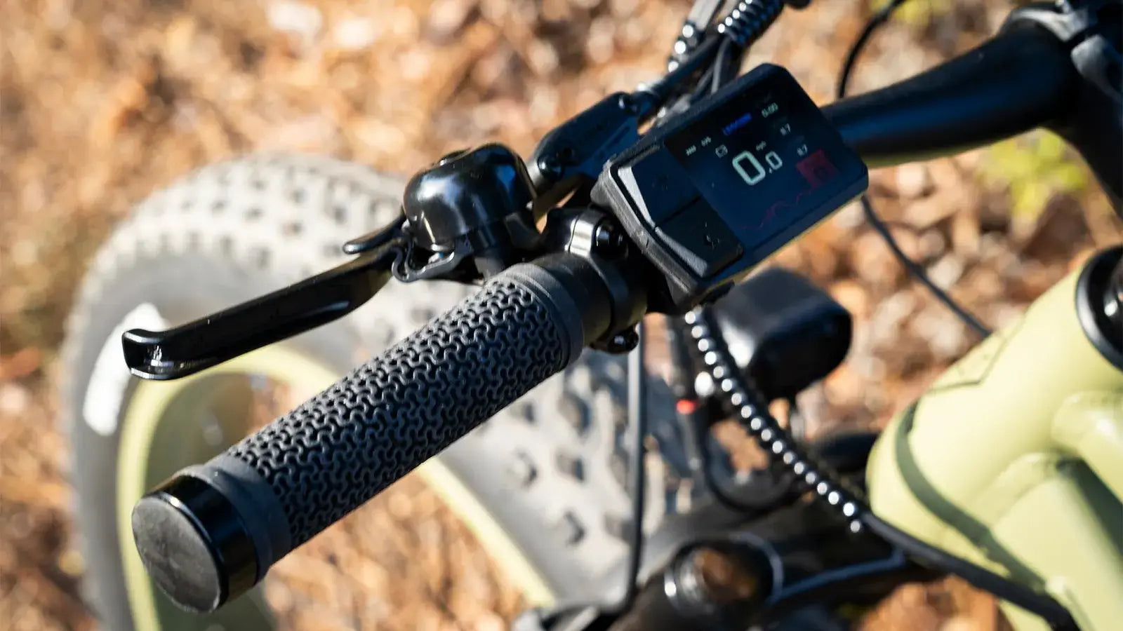 Ebike display shows remaining range