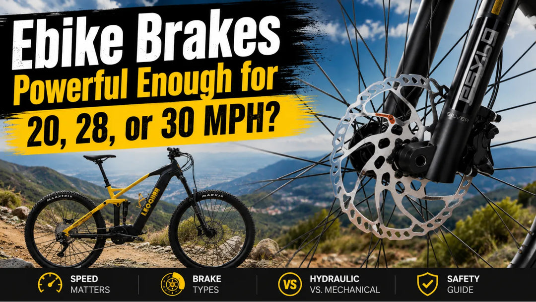 Are Ebike Brakes Powerful Enough for 20, 28, or 30 MPH?