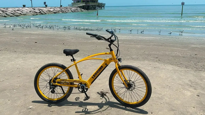 Catch the Wave with the Leoguar New Zephyr Beach Cruiser Ebike This Season!