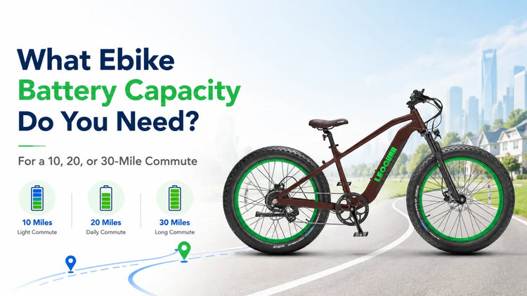 What Ebike Battery Capacity Do You Need for a 10, 20, or 30-Mile Commute?
