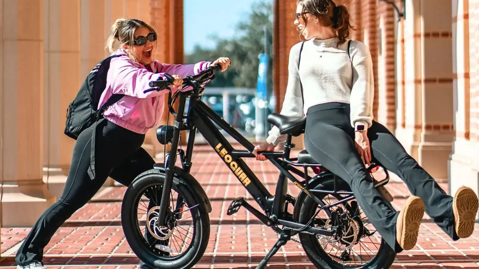 electric bicycle for two [US Direct] INVANTI EB11 Bike 48V 10.4AH 500W Electric 20 Inch 40-70KM Mileage Range Max Load 150KG 48V Samsung battery Two-Wheel Drive Electric Utility Bike