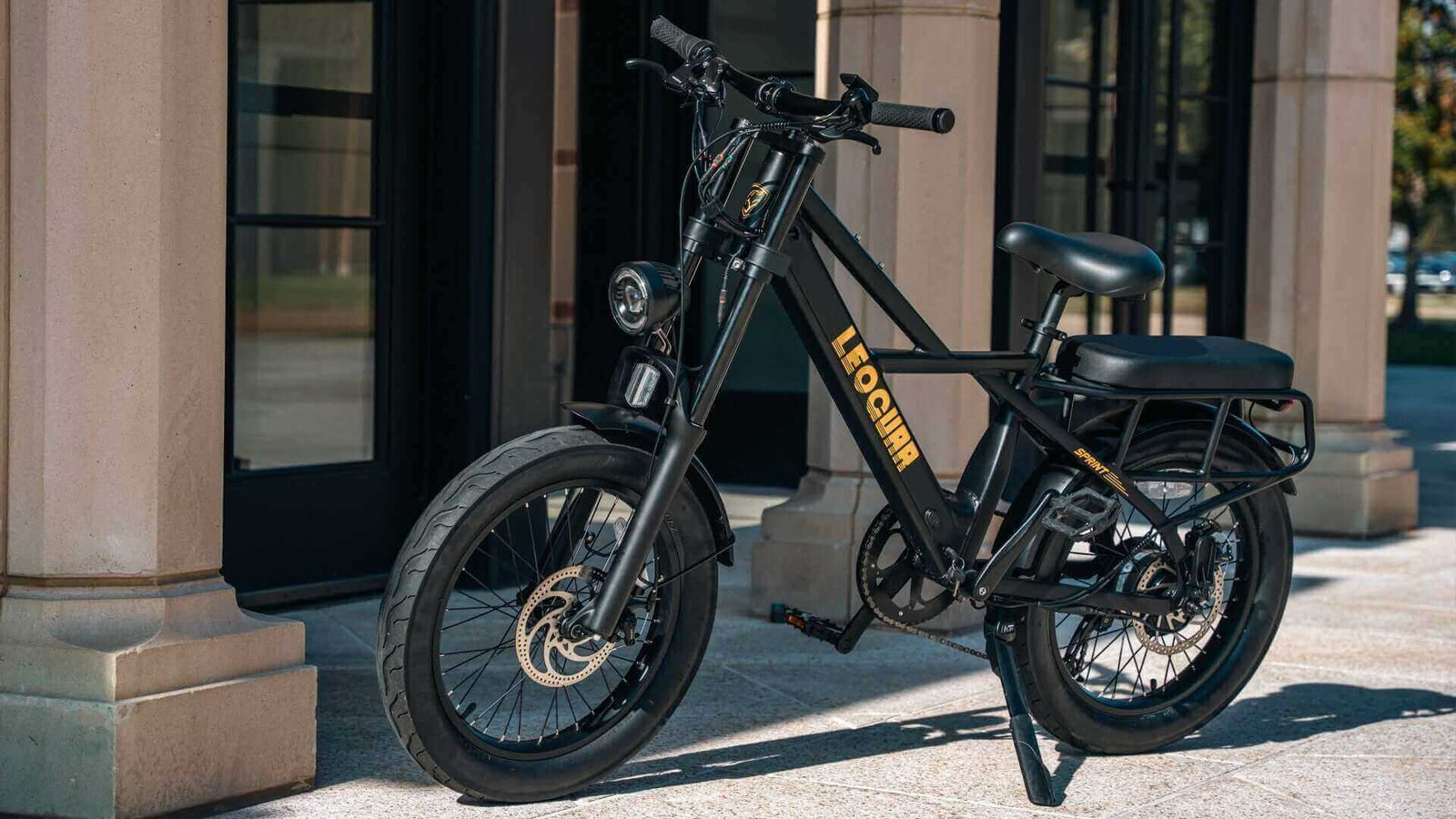 NiteRider Lumina 1800 dual headlight mounted on electric mountain bike