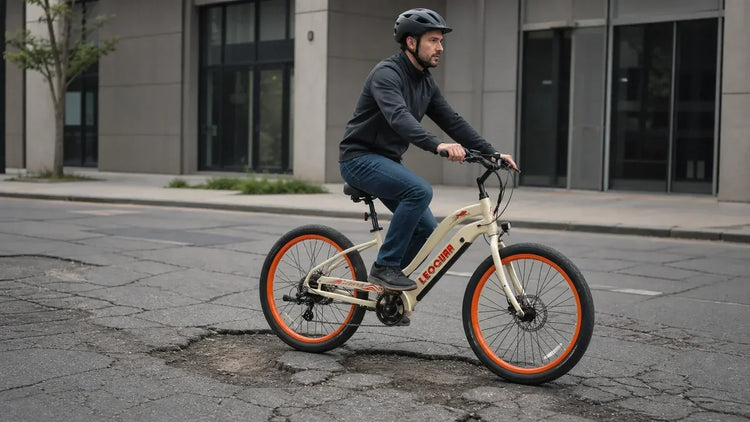 Why an Electric Road Bike May Struggle on Broken City Pavement？
