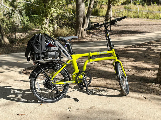 lemon yellow flippo pro folding ebike