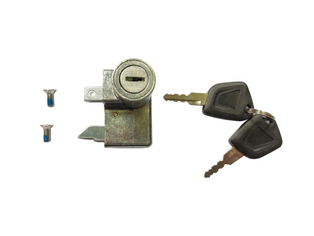 Dual-Security Battery Lock Assembly with Key