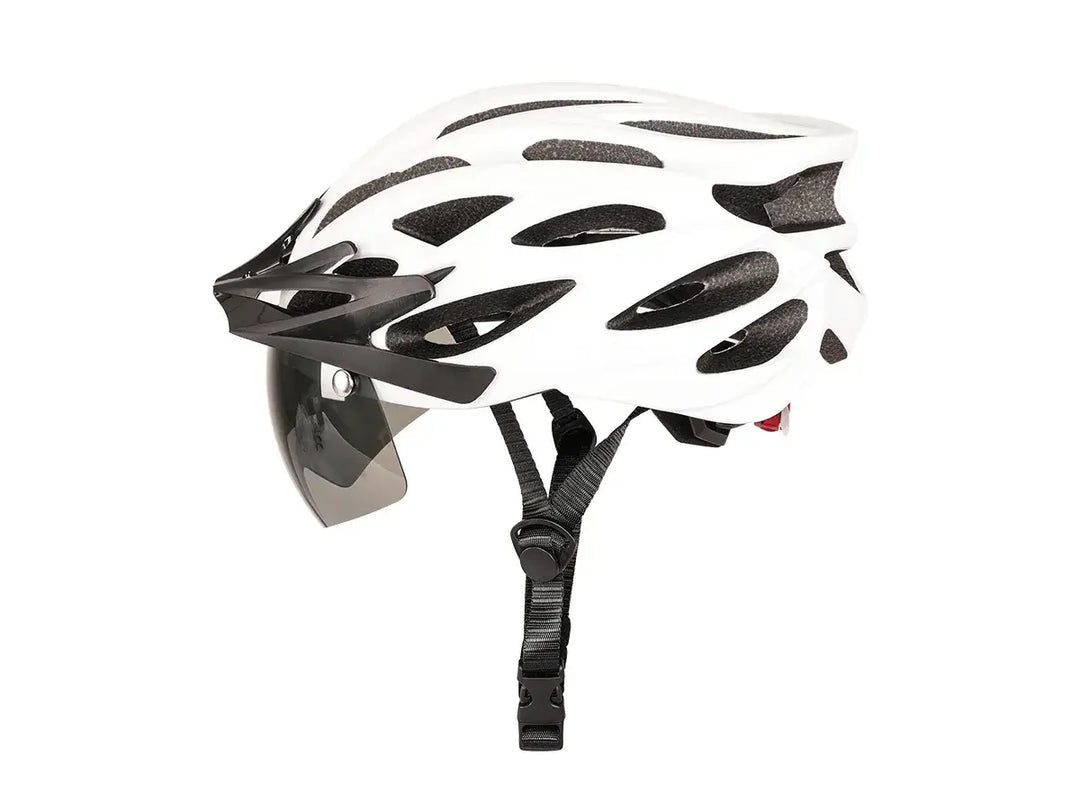 bike helmet white or black Cycling Helmet with Windproof Visor