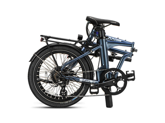 Folded grey Flippo folding ebike