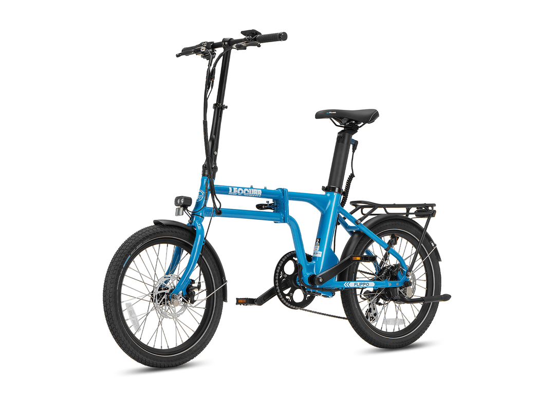 Leoguar Folding Ebike 20-inch Wheels Lightweight 48V Flippo Pro Marine Blue Leoguar Folding Ebike 20-inch Wheels Lightweight 48V Flippo Pro Marine Blue