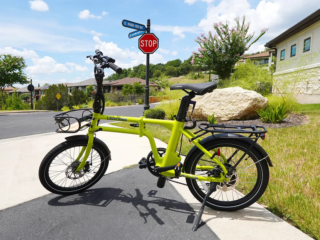 lemon yellow flippo pro folding ebike