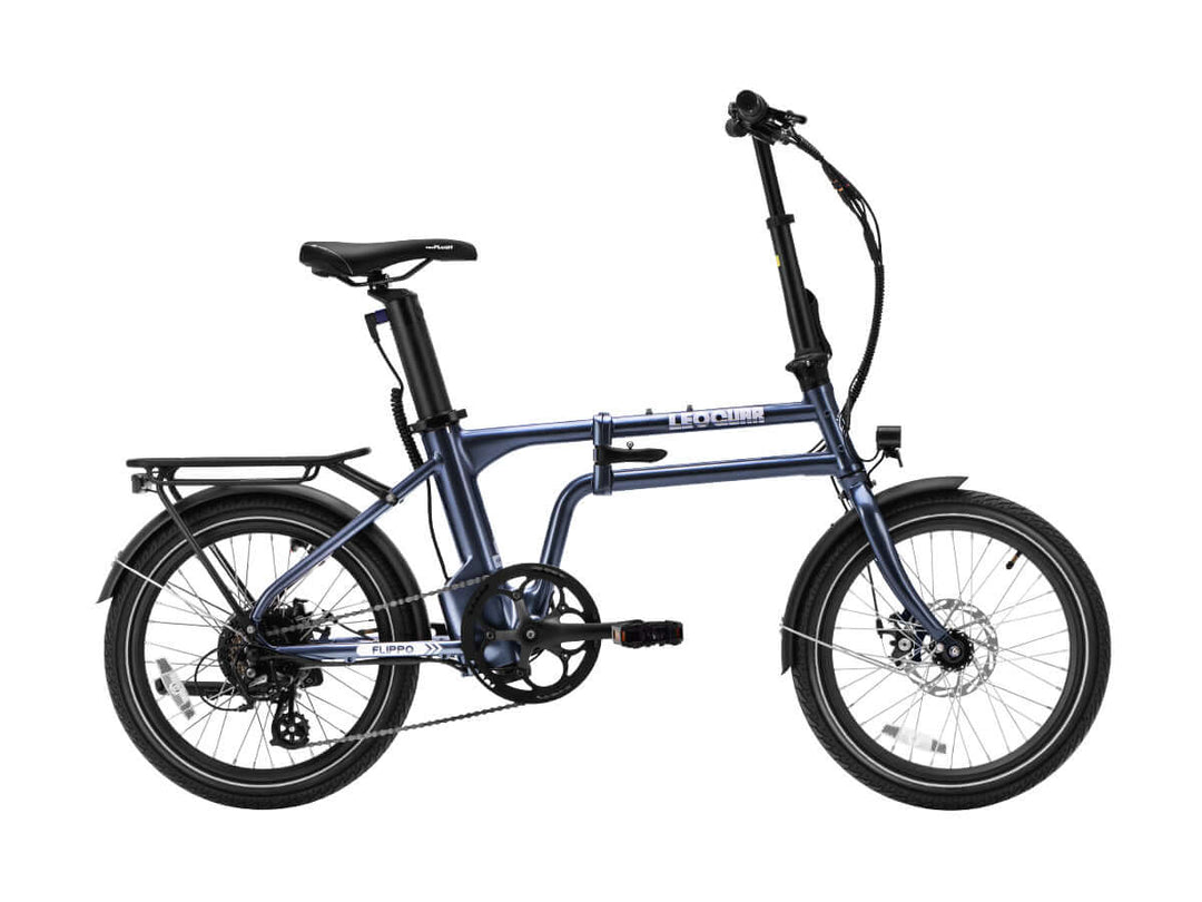 Side view of grey Flippo folding ebike