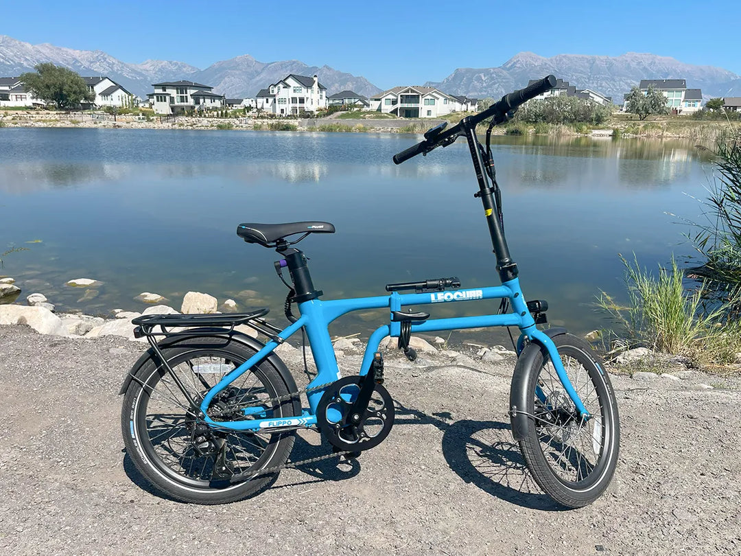 lemon yellow flippo pro folding ebike