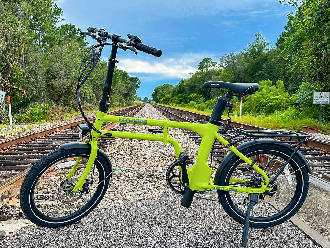 lemon yellow flippo pro folding ebike