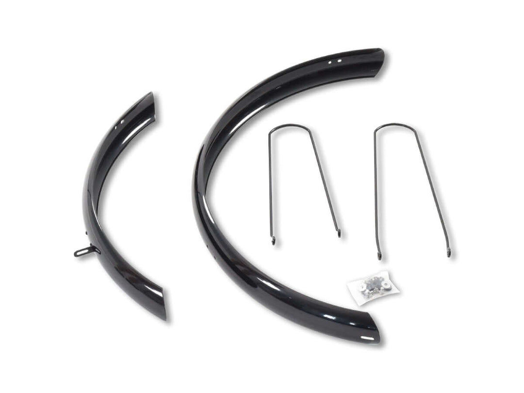 Front & Rear Fenders | Zephyr - black fenders with accessories for easy installation on ebikes.