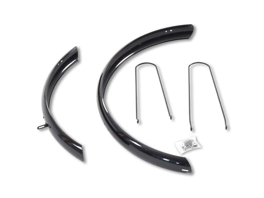Front & Rear Fenders | Zephyr - black fenders with accessories for easy installation on ebikes.