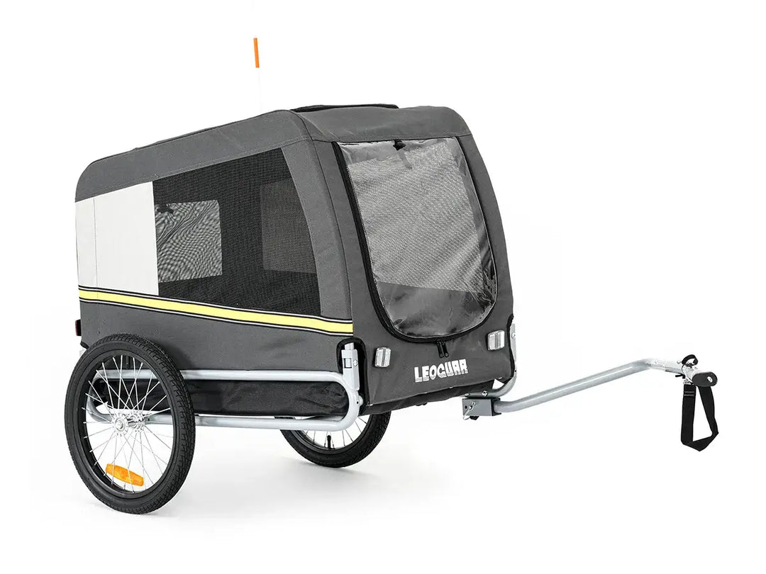 Leoguar pet bike trailer with mesh side window