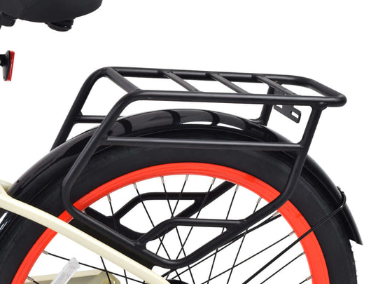Rear Rack | Zephyr ST mounted on an electric bike, designed for carrying gear and bags safely.
