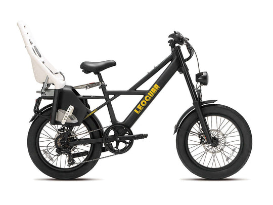 Sprint ebike with child seat, fat tires