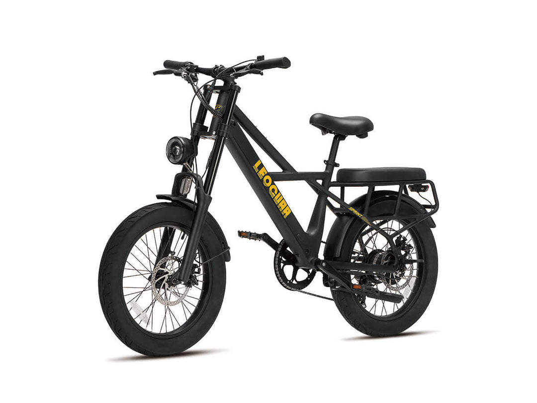 Front view of Sprint fat tire ebike