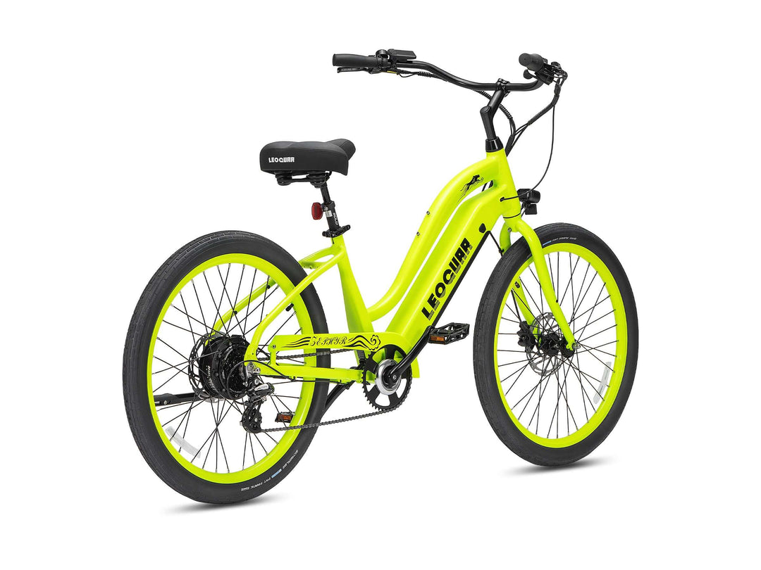 electric cruiser bicycles Rayvolt Beachin assist mens electric cruiser bike Tracer OMEGA 500W 26" 7